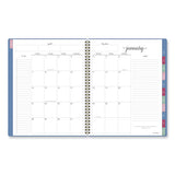 Harmony Weekly/monthly Poly Planner, 11 X 9.38, Blue Cover, 13-month (jan To Jan): 2024 To 2025