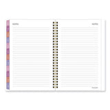 Badge Floral Weekly/monthly Planner, Floral Artwork, 8.5 X 6.38, White/multicolor Cover, 13-month (jan To Jan): 2024 To 2025