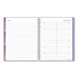 Badge Geo Weekly/monthly Planner, Geometric Artwork, 11 X 9.25, Purple/white/gold Cover, 13-month (jan To Jan): 2024 To 2025
