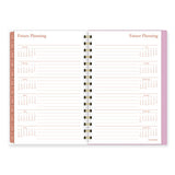 Cher Weekly/monthly Planner, Plaid Artwork, 8.5 X 6.38, Pink/blue/orange Cover, 12-month (jan To Dec): 2024