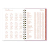 Cher Weekly/monthly Planner, Plaid Artwork, 8.5 X 6.38, Pink/blue/orange Cover, 12-month (jan To Dec): 2024