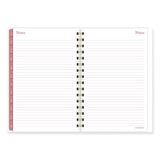 Thicket Weekly/monthly Planner, Floral Artwork, 8.5 X 6.38, Gray/rose/peach Cover, 12-month (jan To Dec): 2024