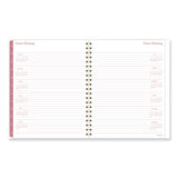 Thicket Weekly/monthly Planner, Floral Artwork, 11 X 9.25, Gray/rose/peach Cover, 12-month (jan To Dec): 2024