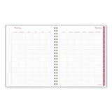 Thicket Weekly/monthly Planner, Floral Artwork, 11 X 9.25, Gray/rose/peach Cover, 12-month (jan To Dec): 2024