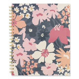 Thicket Weekly/monthly Planner, Floral Artwork, 11 X 9.25, Gray/rose/peach Cover, 12-month (jan To Dec): 2024