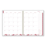 Thicket Weekly/monthly Planner, Floral Artwork, 11 X 9.25, Gray/rose/peach Cover, 12-month (jan To Dec): 2024