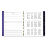 Contemporary Monthly Planner, 11.38 X 9.63, Purple Cover, 12-month (jan To Dec): 2024