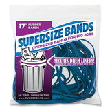 Supersize Bands, 0.25" X 17", 4,060 Psi Max Elasticity, Blue, 12/pack