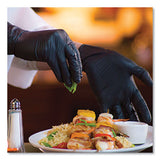 Industrial Nitrile Gloves, Powder-free, 3 Mil, Medium, Black, 100/box, 10 Boxes/carton