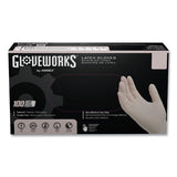 Latex Disposable Gloves, Powder-free, 4 Mil, Large, Ivory, 100 Gloves/box, 10 Boxes/carton