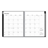 Enterprise Monthly Planner, 10 X 8, Black Cover, 12-month (jan To Dec): 2024