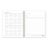 Life Note-it Leah Weekly/monthly Notes Planner, Floral Artwork, 11 X 8.5, Gray/pink/white Cover, 12-month (jan To Dec): 2024