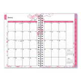 Breast Cancer Awareness Create-your-own Cover Weekly/monthly Planner, Orchid Artwork, Pink/white, 12-month (jan To Dec): 2024