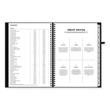 Aligned Weekly/monthly Notes Planner, 8 X 5, Black Cover, 12-month (jan To Dec): 2024