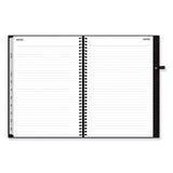 Aligned Weekly/monthly Notes Planner, 8 X 5, Black Cover, 12-month (jan To Dec): 2024