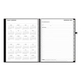 Aligned Weekly/monthly Planner, 11 X 8.5, Black Cover, 12-month (jan To Dec): 2024