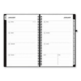 Aligned Weekly/monthly Planner, 8 X 5, Black Cover, 12-month (jan To Dec): 2024