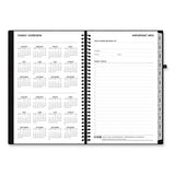 Aligned Weekly/monthly Planner, 8 X 5, Black Cover, 12-month (jan To Dec): 2024
