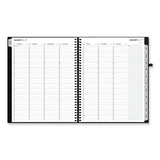 Aligned Weekly/monthly Appointment Planner, 11 X 8.5, Black Cover, 12-month (jan To Dec): 2024