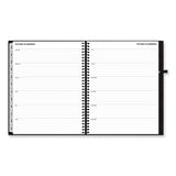Aligned Weekly/monthly Appointment Planner, 11 X 8.5, Black Cover, 12-month (jan To Dec): 2024