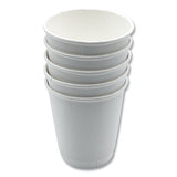 Paper Hot Cups, Double-walled, 10 Oz, White, 500/carton