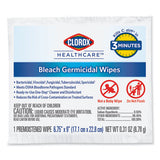 Bleach Germicidal Wipes, 1-ply, 6.75 X 9, Unscented, White, 50/box, 6 Boxes/carton