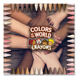 Colors Of The World Crayons Classpack, Assorted Colors, 480/pack