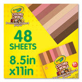 Colors Of The World Premium Project Paper, 8.5 X 11, 24 Assorted Colors, 48/pack
