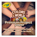 Colors Of The World Premium Project Paper, 8.5 X 11, 24 Assorted Colors, 48/pack