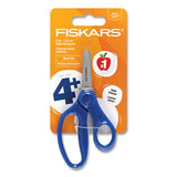 Kids Scissors, Rounded Tip, 5" Long, 1.75" Cut Length, Straight Handles, Randomly Assorted Colors