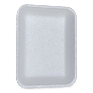 Meat Trays, #3p, 8.7 X 6.6 X 1.1, White, 400/carton