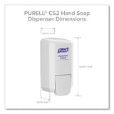 Cs2 Healthy Soap Dispenser, 1,000 Ml, 5.14" X 3.88" X 10", White, 6/carton