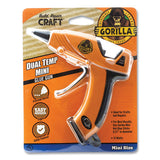 Dual Temp Mini Hot Glue Gun, Orange/black