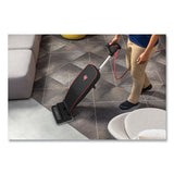 Task Vac Soft Bag Lightweight Upright, 12” Cleaning Path, Black