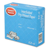 Interfolded Dry Waxed Paper, 10.75 X 6, 12/carton