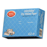 Interfolded Dry Waxed Paper, 10.75 X 8, 12/box