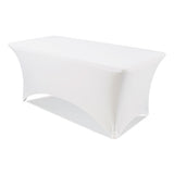 Igear Fabric Table Cover, Polyester, 30 X 96, White