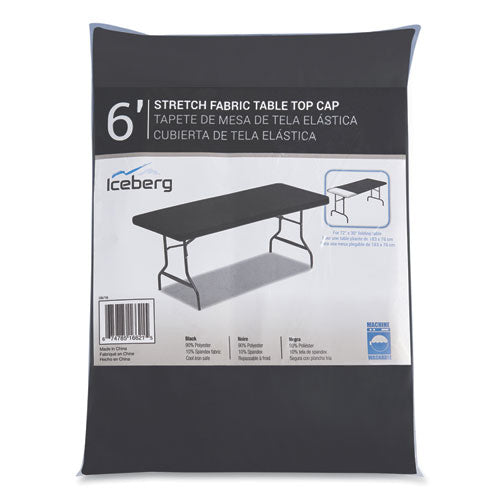 Igear Fabric Table Top Cap Cover, Polyester, 30 X 72, Black