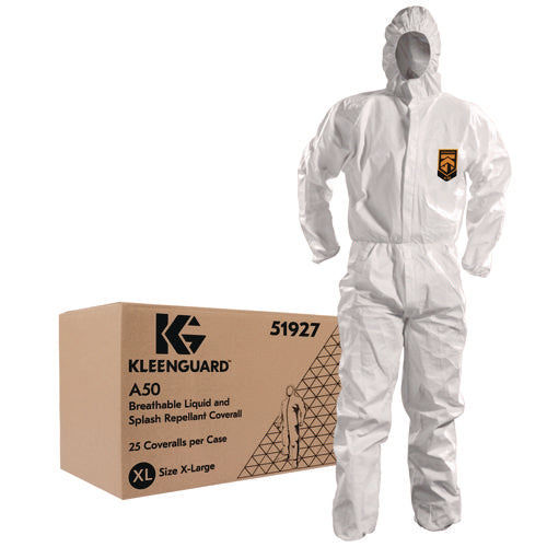 Coverall,hood,xl,25-ct,wh