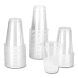 Pet Plastic Cups, 7 Oz, Clear, 1,000/carton