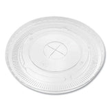 Pet Lids, Fits 12 Oz To 22 Oz Double Poly Paper Cold Cups, Flat Lid, Clear, 1,000/carton