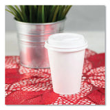 Hot Cup Lids, Fits 8 Oz Paper Hot Cups, Sipper Lid, White, 1,000/carton