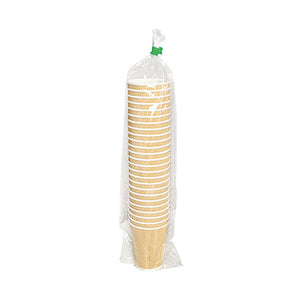 Hot Cups, 8 Oz, Kraft/white, 500/carton