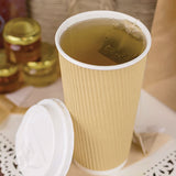 Hot Cups, 20 Oz, Kraft/white, 500/carton