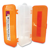 Double-sided 5-compartment Pencil Box, 8.5 X 3.5 X 1.5, Randomly Assorted Colors