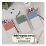 Recycled Pencil Pouch, 5 X 0.5 X 9, Randomly Assorted Colors