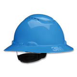 Securefit H-series Hard Hats, H-800 Vented Hat With Uv Indicator, 4-point Pressure Diffusion Ratchet Suspension, Blue