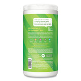 All Purpose Cleaning Wipes, 1 Ply, Lime And Sea Salt, White, 70/canister, 6/carton
