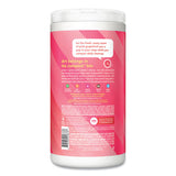All Purpose Cleaning Wipes, 1 Ply, Pink Grapefruit, White, 70/canister, 6/carton