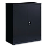 Fully Assembled Storage Cabinets, 3 Shelves, 36" X 18" X 42", Black
